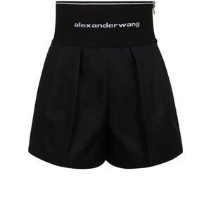 Alexander Wang Logo cotton blend safari shorts